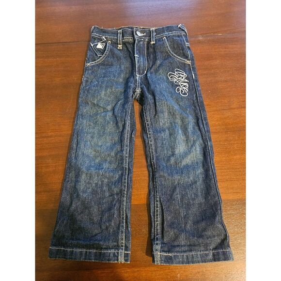 Kids Vintage Enyce Y2K Set Embroidered Jeans Gradient‎ T-Shirt Size 4 Hip Hop - Picture 5 of 9